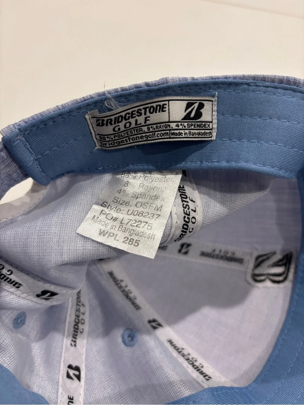 Bridgestone Golf Light Blue Men’s Cap with Embroidered Patch